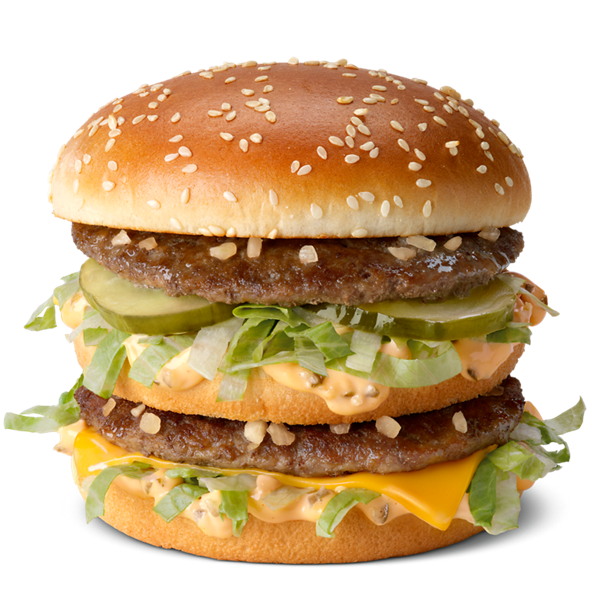 Big Mac, one of four possible burger drops